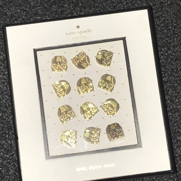 Kate Spade push pins twelve pkg - Picture 2 of 6